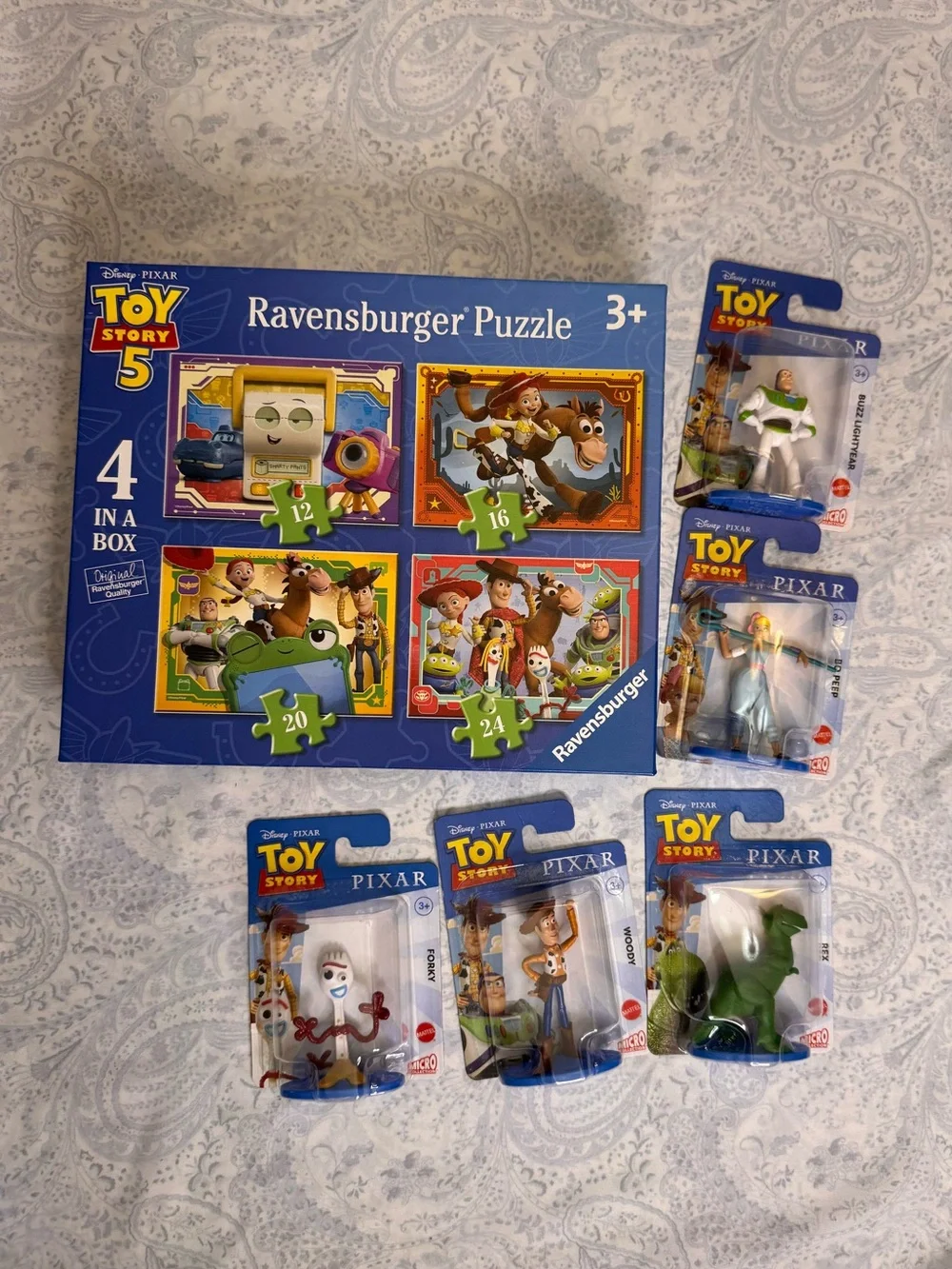 Toy Story 5 Ravensburger Set of 4 High Quality Puzzles & 5 Micro Characters